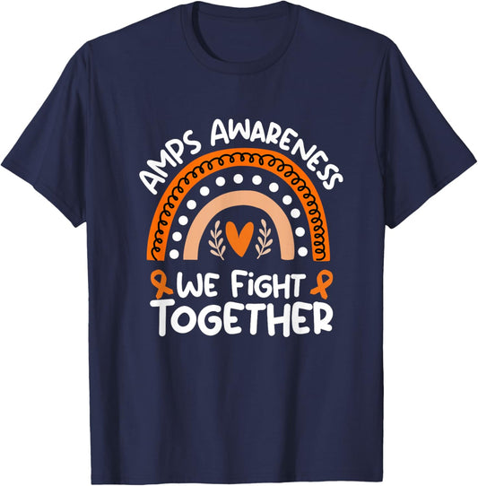 Amplified Musculoskeletal Pain Syndrome Awareness Gear AMPS T-Shirt - T-Shirt | Navy