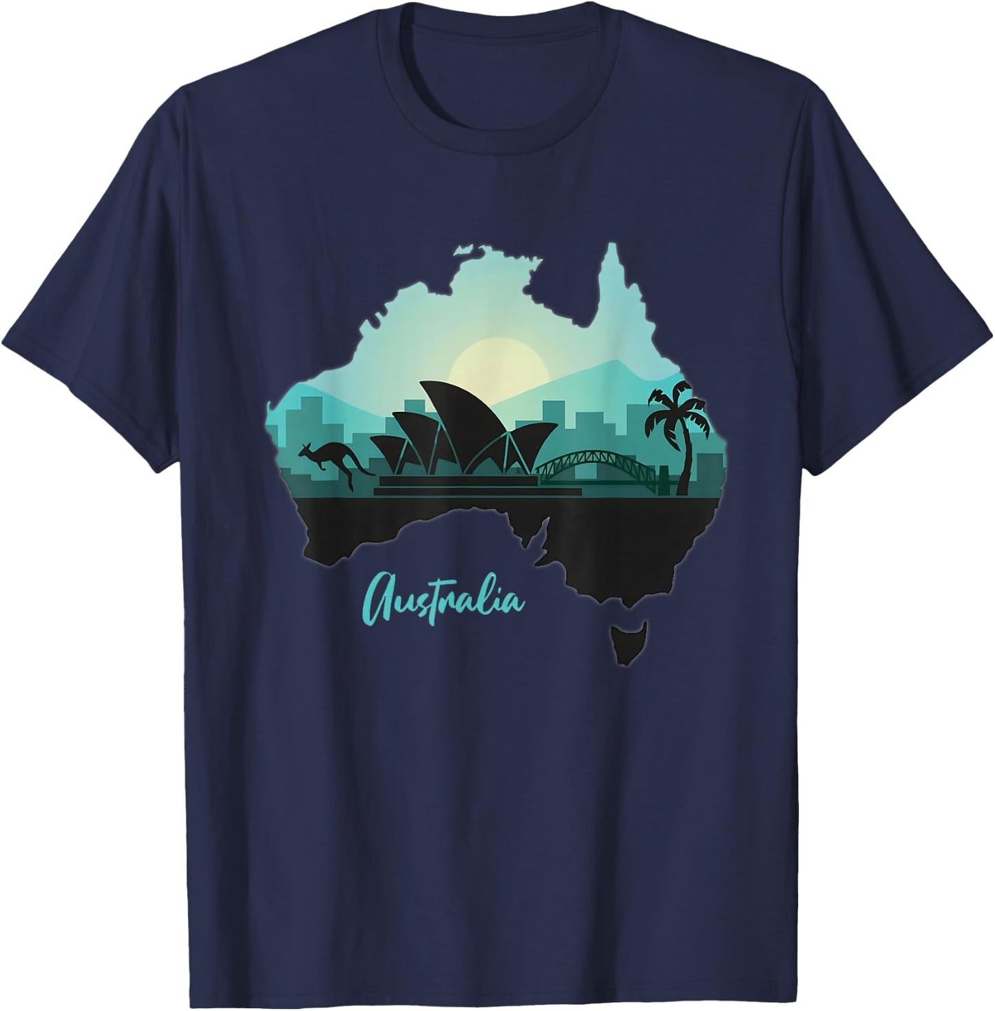 Women Australia, Girls Australia, Australia Shirt T-Shirt - T-Shirt | Navy
