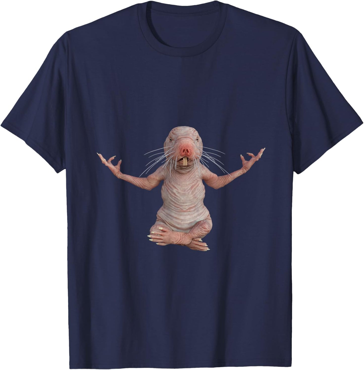 Fun Ethiopia Kenya Somalia Africa Naked Mole Rat Mole-rat T-Shirt - T-Shirt | Navy