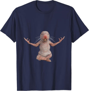 Fun Ethiopia Kenya Somalia Africa Naked Mole Rat Mole-rat T-Shirt - T-Shirt | Navy