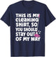 Funny This Is My Cleaning Shirt for Neat Freak Cleaner T-Shirt - T-Shirt | Navy