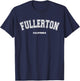 Fullerton California T-Shirt - T-Shirt | Navy