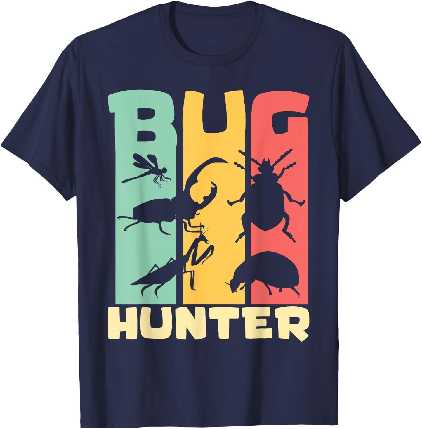 Bug Hunter Entomologist Insects for Boys Girls Kids T-Shirt - T-Shirt | Navy