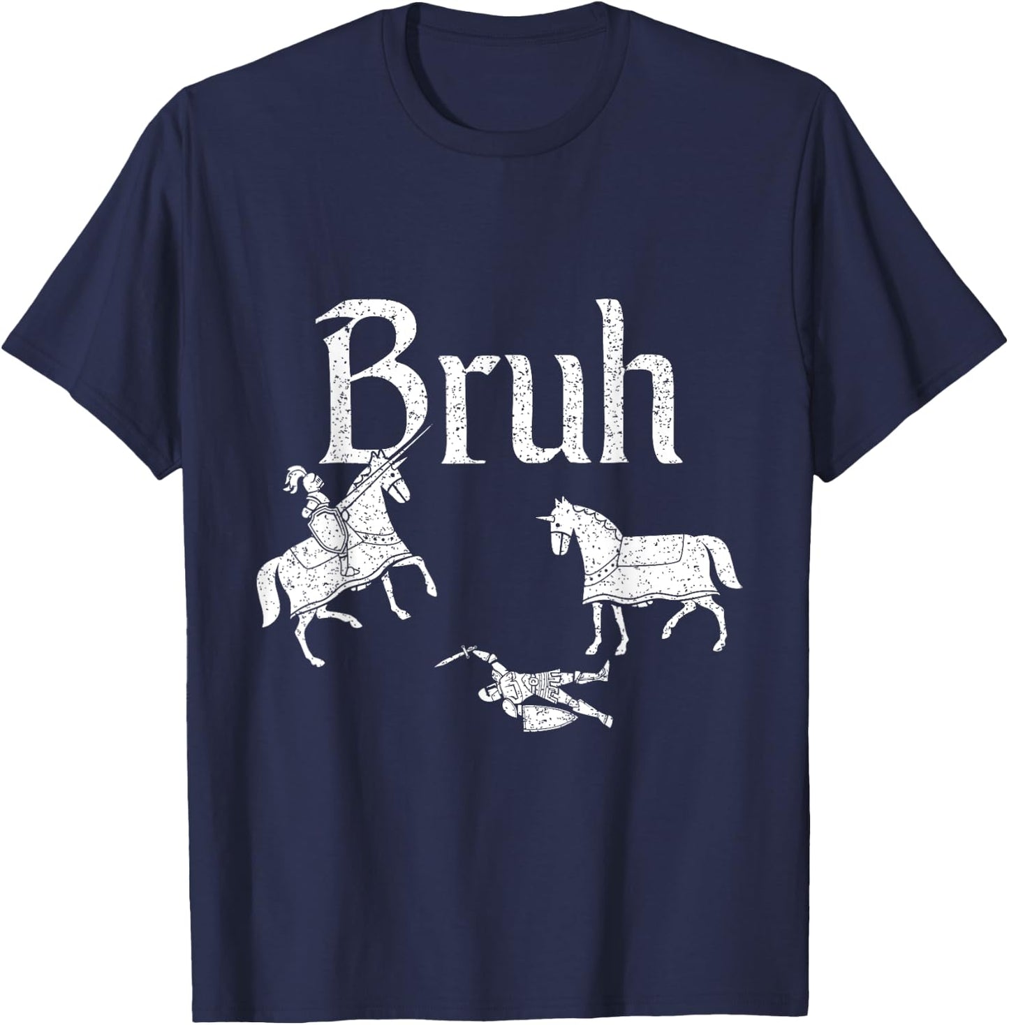 Funny Jousting Retro Renaissance Festival Medieval T-Shirt - T-Shirt | Navy