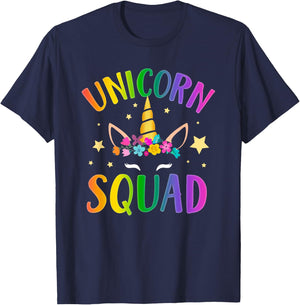 Unicorn Squad Costume Cute Unicorn Lover Gifts Girls Women T-Shirt - T-Shirt | Navy