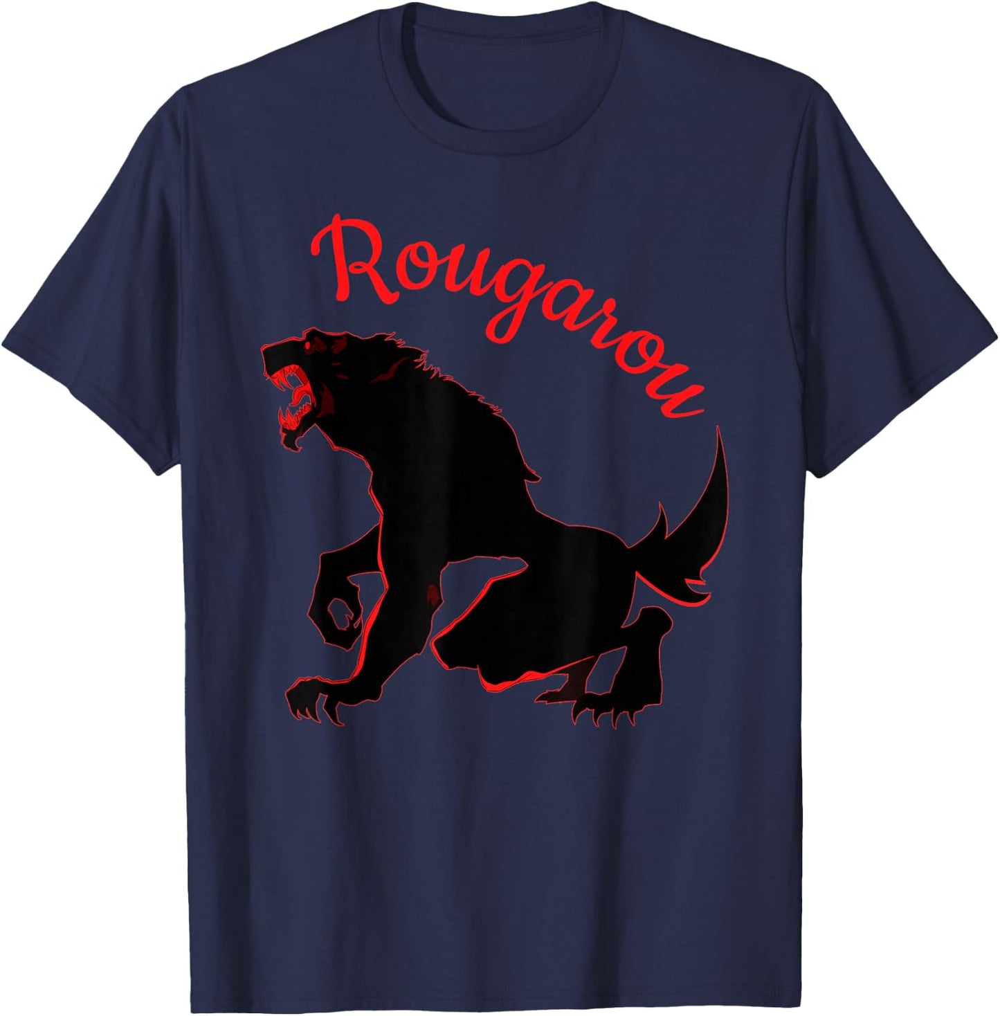Rougarou Legend of the Night Werewolf Shapeshifter T-Shirt - T-Shirt | Navy