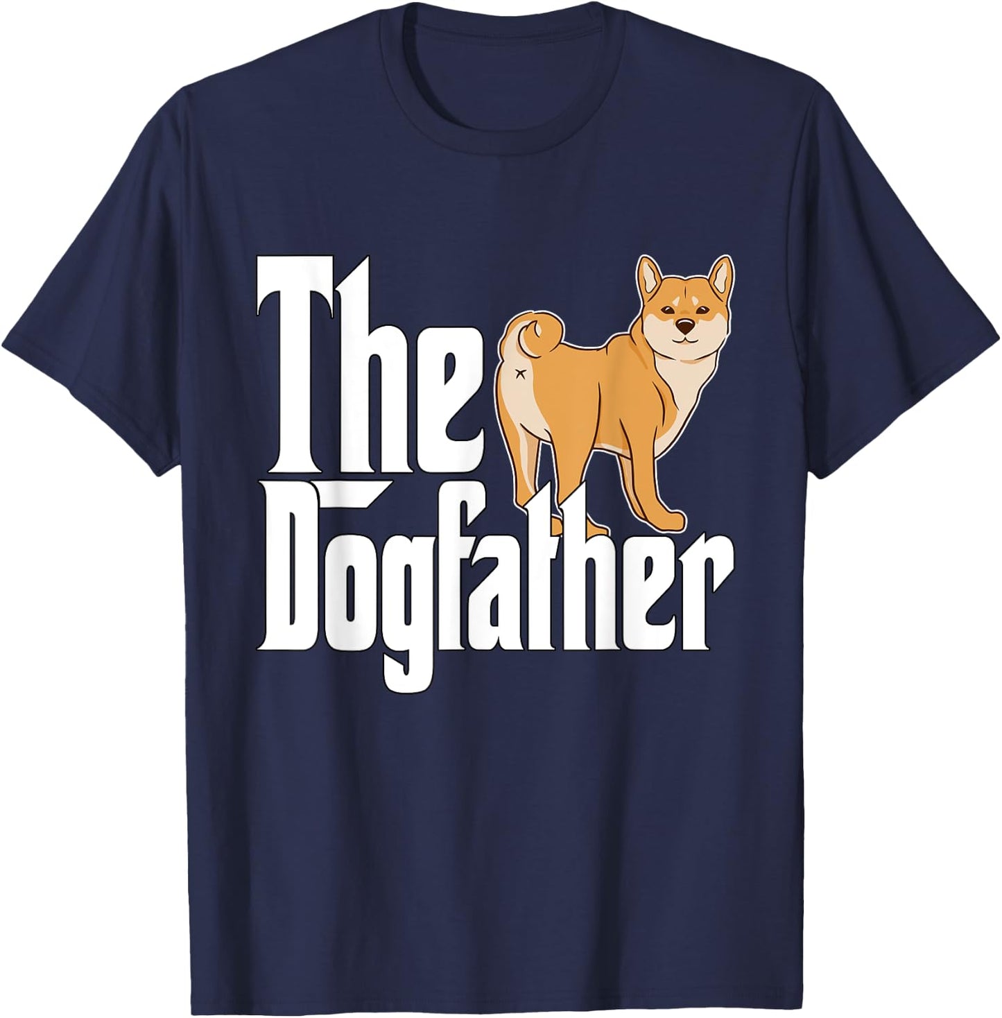 Shiba Inu Dog Dad Dogfather Dogs Daddy Father Women T-Shirt - T-Shirt | Navy