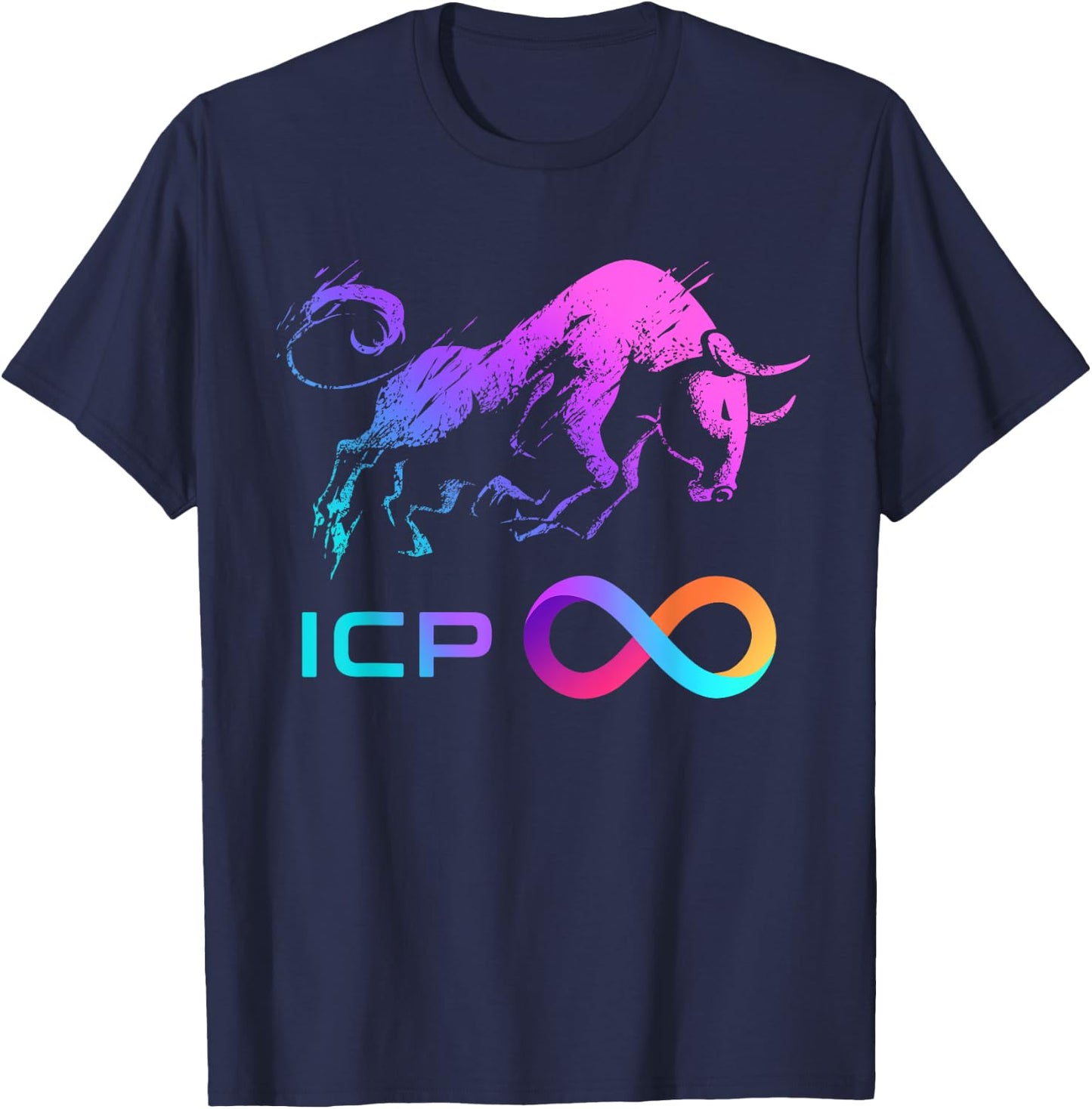 ICP Coin crypto BULLRUN HODL ICP token to be Millionaire T-Shirt - T-Shirt | Navy