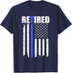 Retirement Police Officer 2022 Shirt, Retired Police Officer T-Shirt - T-Shirt | Navy
