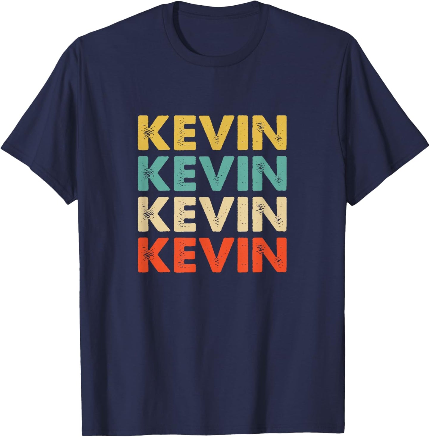 Kevin Name T-Shirt - T-Shirt | Navy