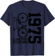 Cyclist 1975 Bike 51st Birthday Racing Bike T-Shirt - T-Shirt | Navy