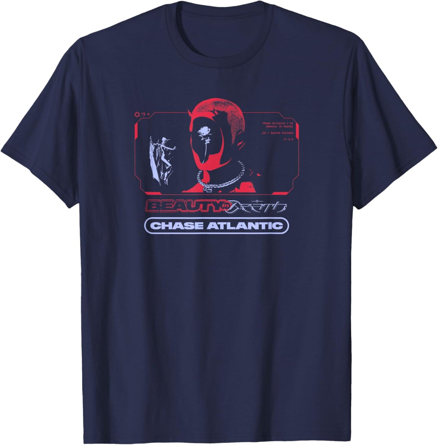 Chase Atlantic - Beauty In Death T-Shirt - T-Shirt | Navy