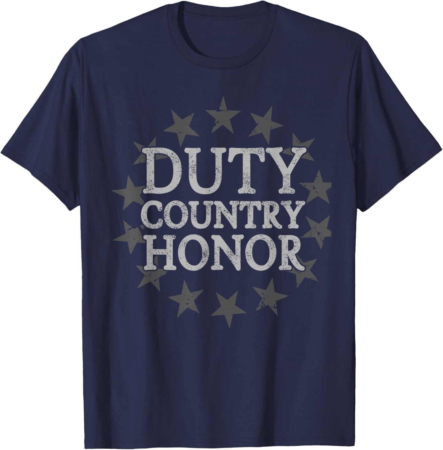 Duty Country Honor 4th Of July Apparel T-Shirt - T-Shirt | Navy