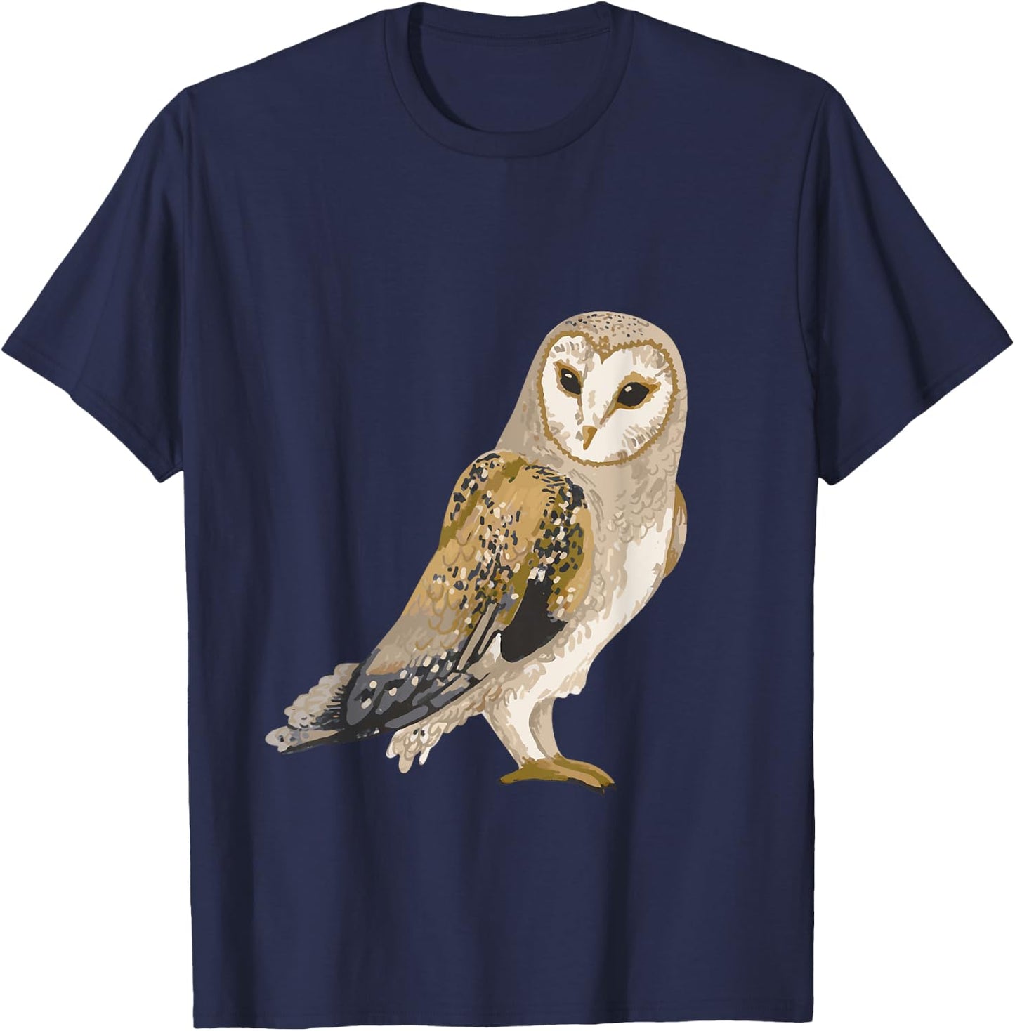 Owl Bird Owl Motif Bird Animal Owl T-Shirt - T-Shirt | Navy