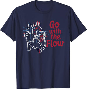 CVICU Cardiac Nurse Anatomical Of Heart Anatomy Cardiology T-Shirt - T-Shirt | Navy