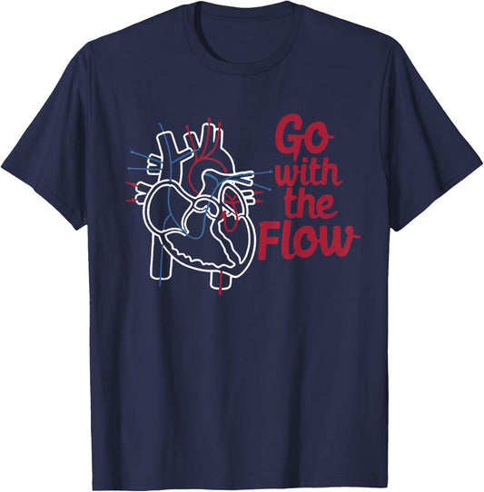 CVICU Cardiac Nurse Anatomical Of Heart Anatomy Cardiology T-Shirt - T-Shirt | Navy