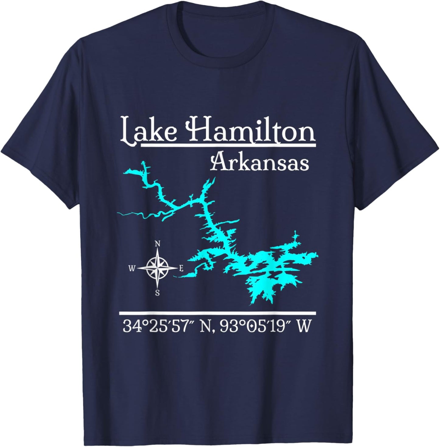 Lake Hamilton - Arkansas T-Shirt - T-Shirt | Navy