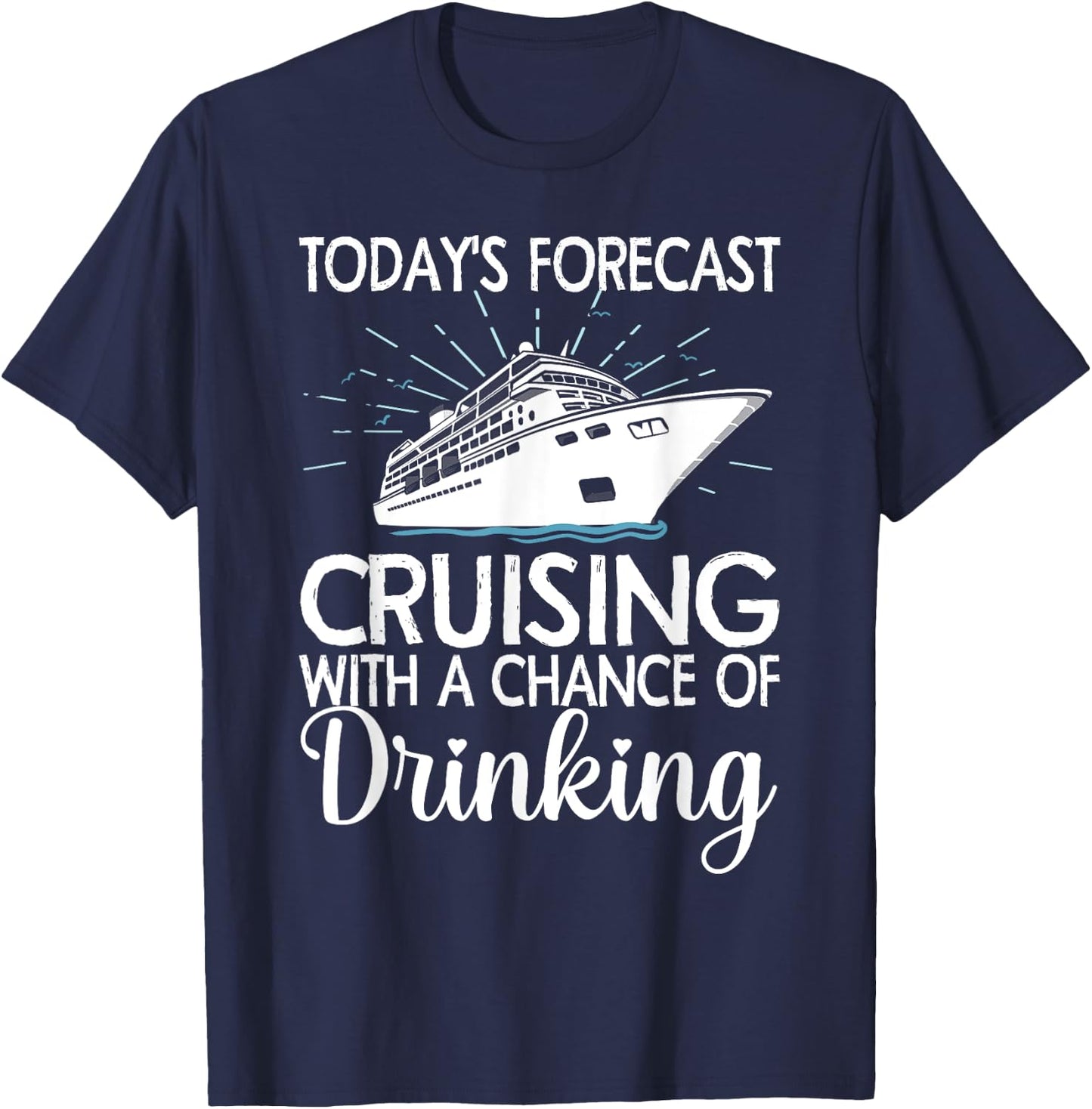 Cool Cruising Women Family Cruise Vacation Lover T-Shirt - T-Shirt | Navy