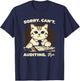 Sorry Can't Auditing Bye - Funny Finance Accountant T-Shirt - T-Shirt | Navy