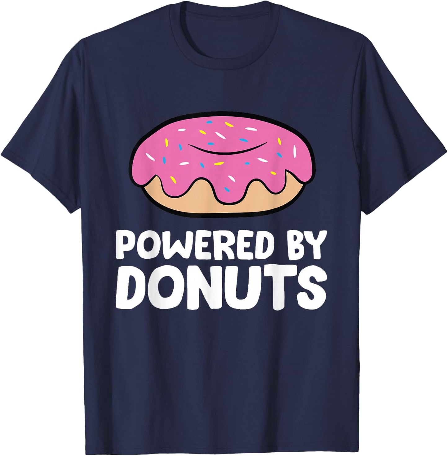 Powered by Donuts T-Shirt - T-Shirt | Navy