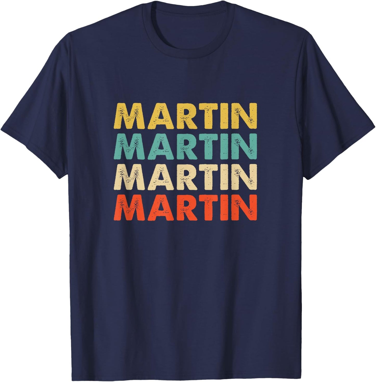 Martin Name T-Shirt - T-Shirt | Navy