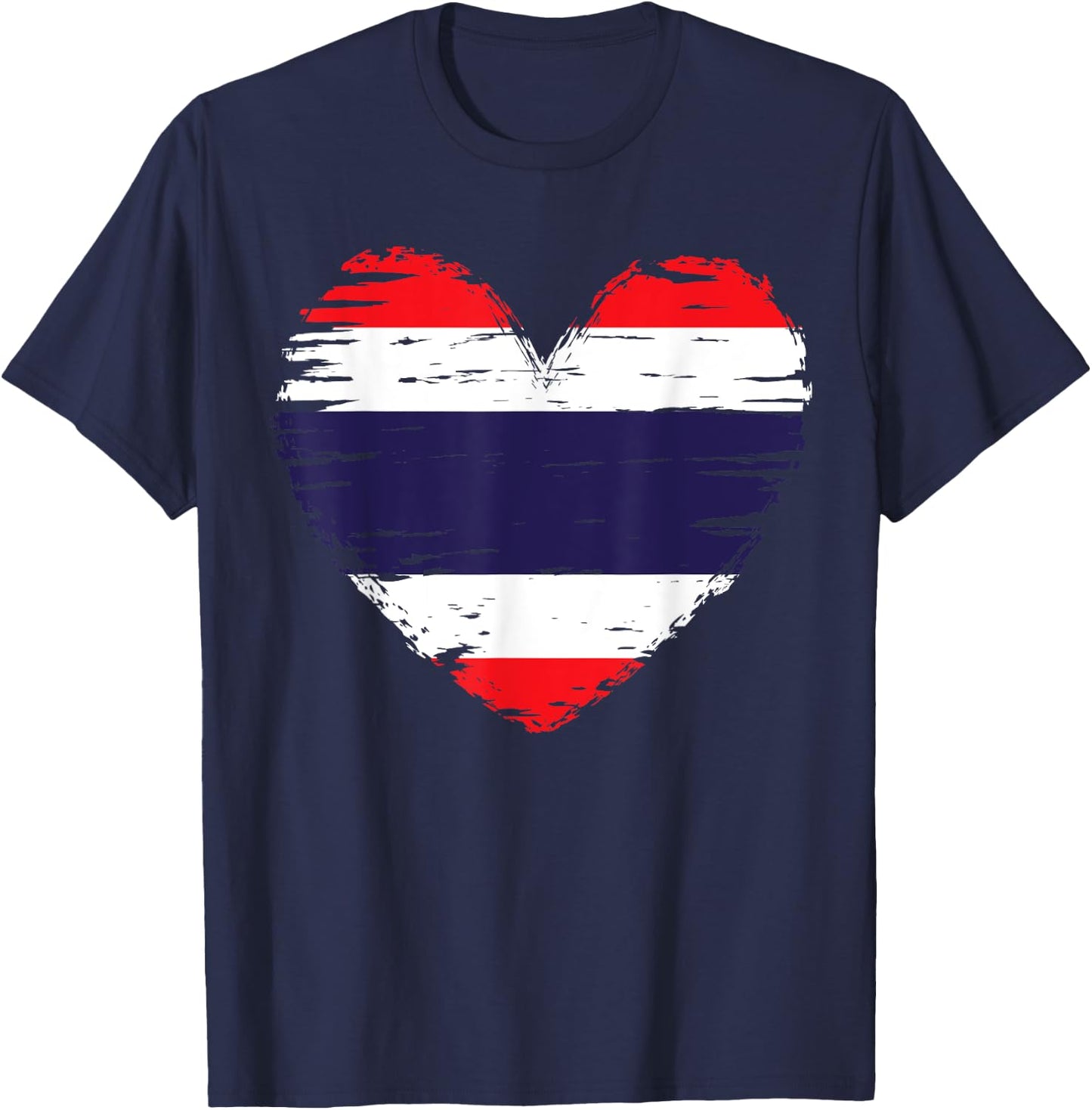 Thailand Heart Outfit - Thailand Heart Flag I love Thailand T-Shirt - T-Shirt | Navy