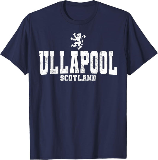 Ullapool Scotland Scottish Flag Lion Rampant Caledonia T-Shirt - T-Shirt | Navy