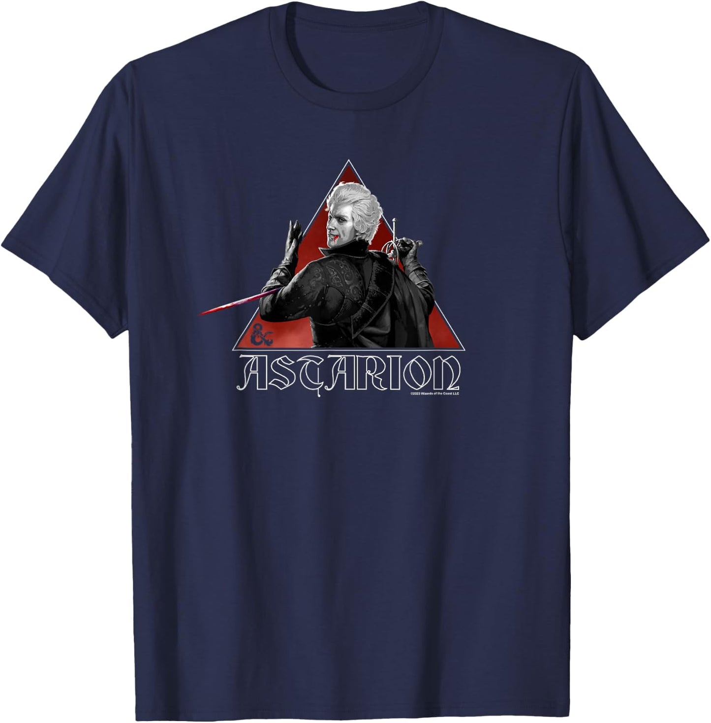 Dungeons & Dragons Baldur's Gate III Astarion Blade Bite T-Shirt - T-Shirt | Navy