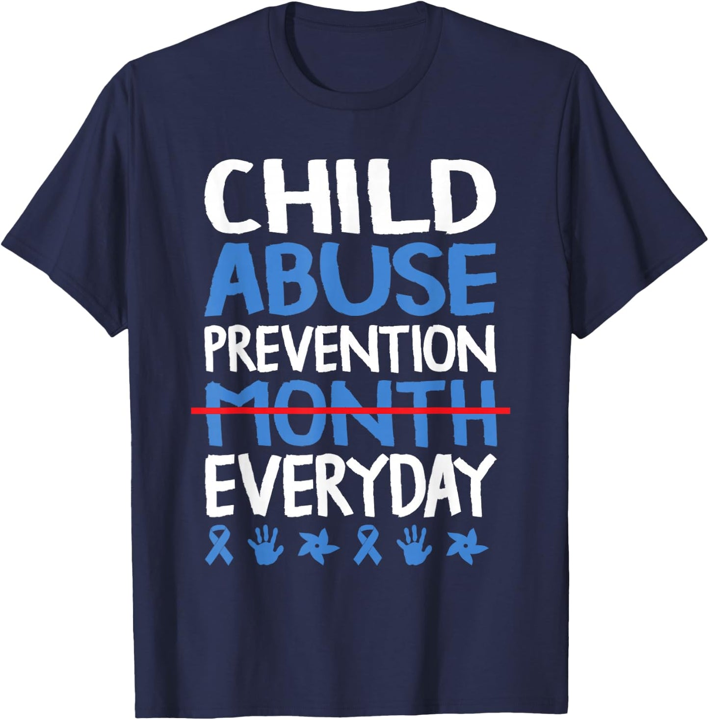 Child abuse awareness Child abuse prevention T-Shirt - T-Shirt | Navy