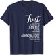Proverbs 3:5-6 Trust In Lord Scripture With All Your Heart T-Shirt - T-Shirt | Navy