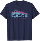 Run Wild And Free Running Horses Silhouettes Thunderstorm T-Shirt - T-Shirt | Navy