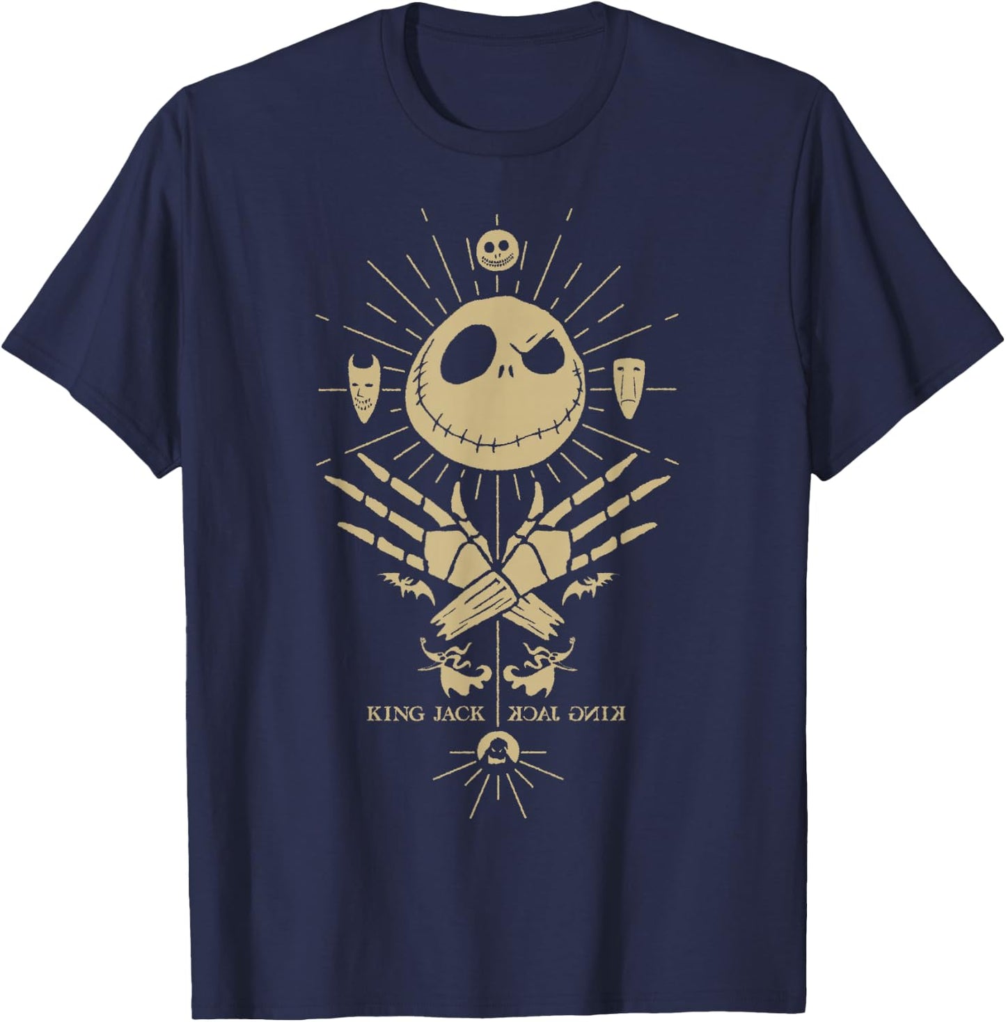 Disney The Nightmare Before Christmas Halloween King Jack T-Shirt - T-Shirt | Navy