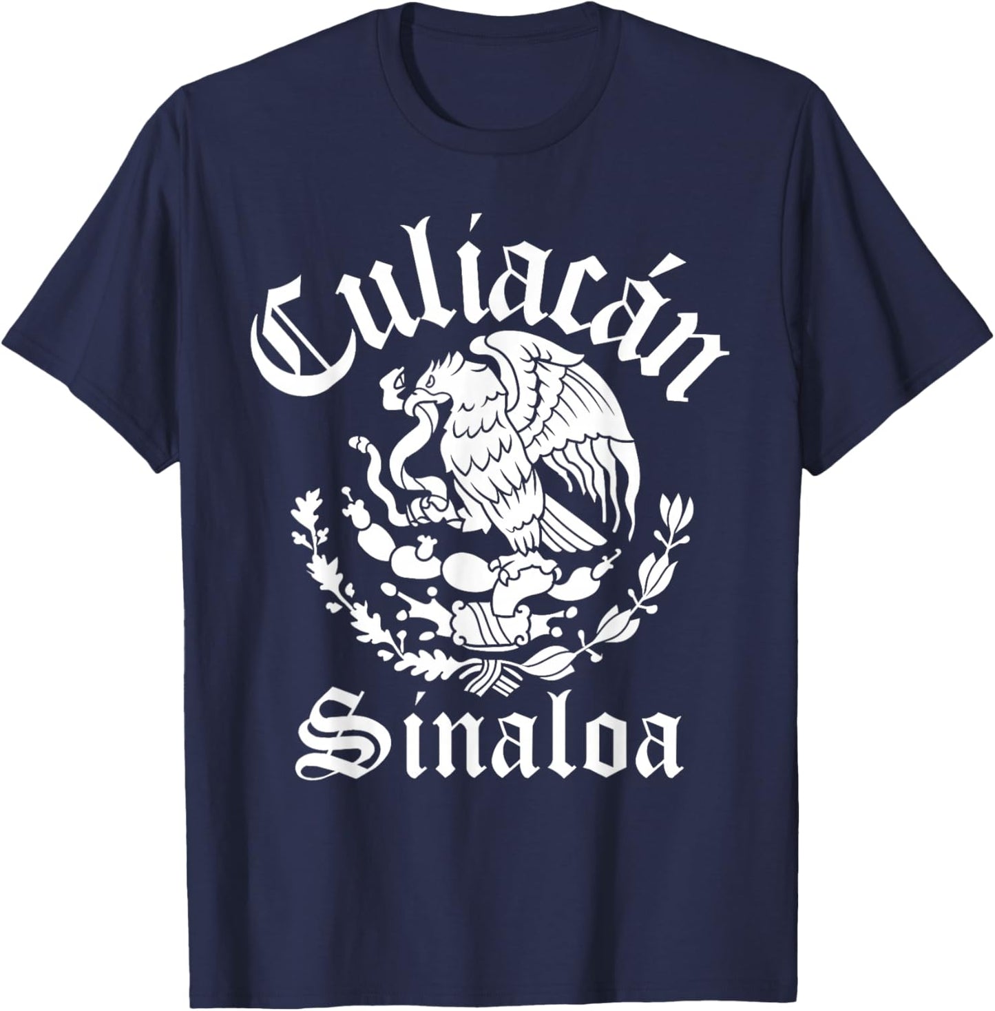 Culiacán Sinaloa with Mexican Emblem Culiacán T-Shirt - T-Shirt | Navy
