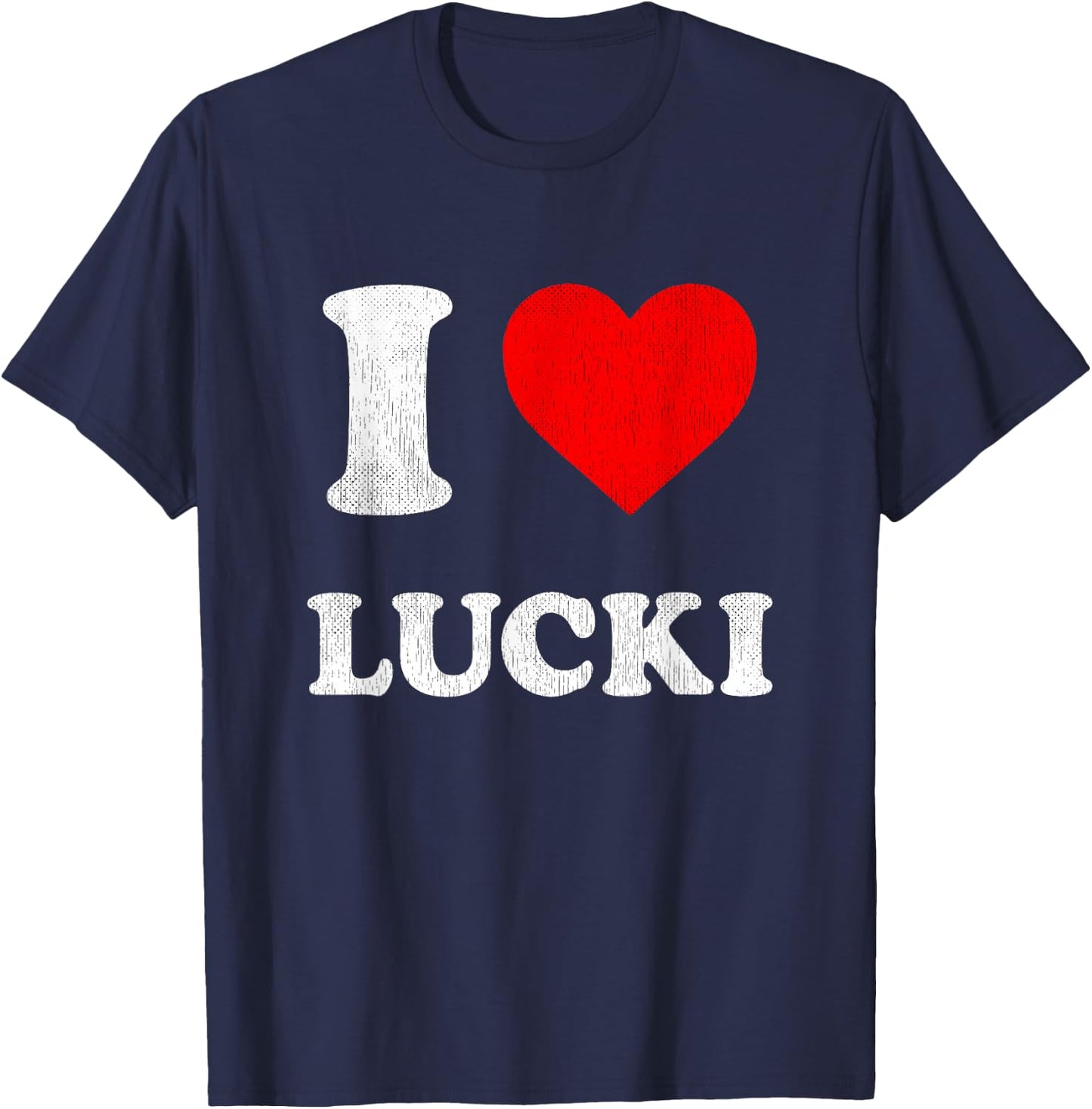I Love Lucki Shirt T-Shirt - T-Shirt | Navy