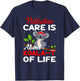 Palliative Care Is About Koala-T of Life - Funny Koala Bear T-Shirt - T-Shirt | Navy