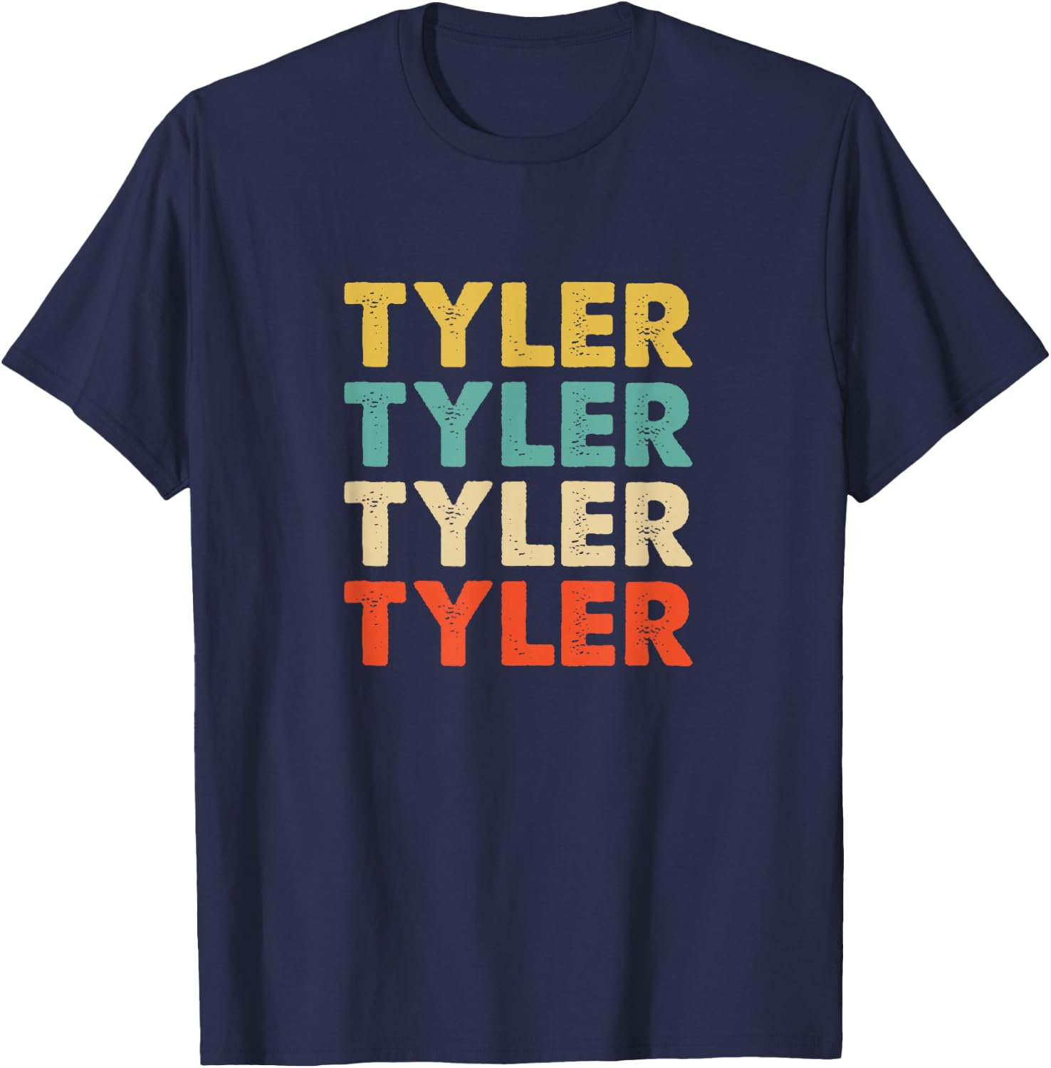 Tyler Name T-Shirt - T-Shirt | Navy