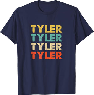 Tyler Name T-Shirt - T-Shirt | Navy