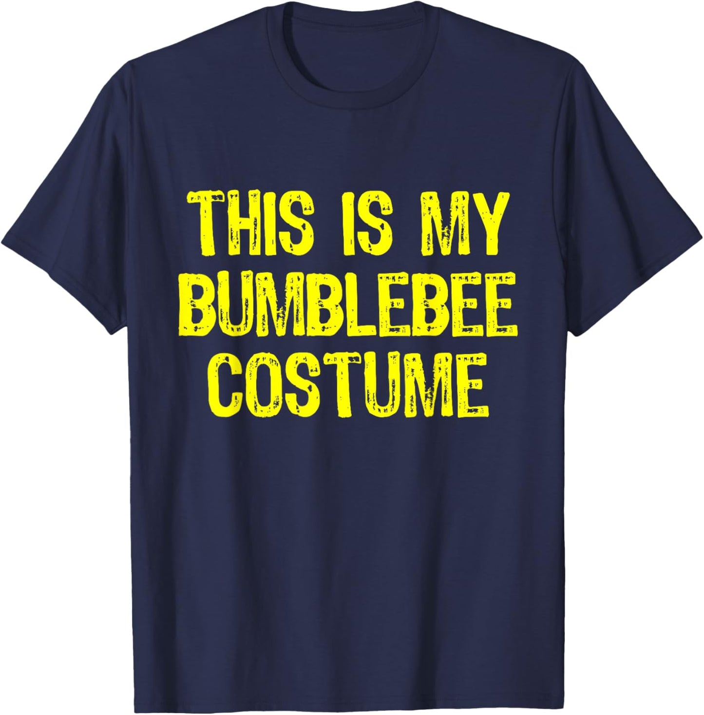 This Is My Bumblebee Costume Halloween Simple Bumble-Bee T-Shirt - T-Shirt | Navy