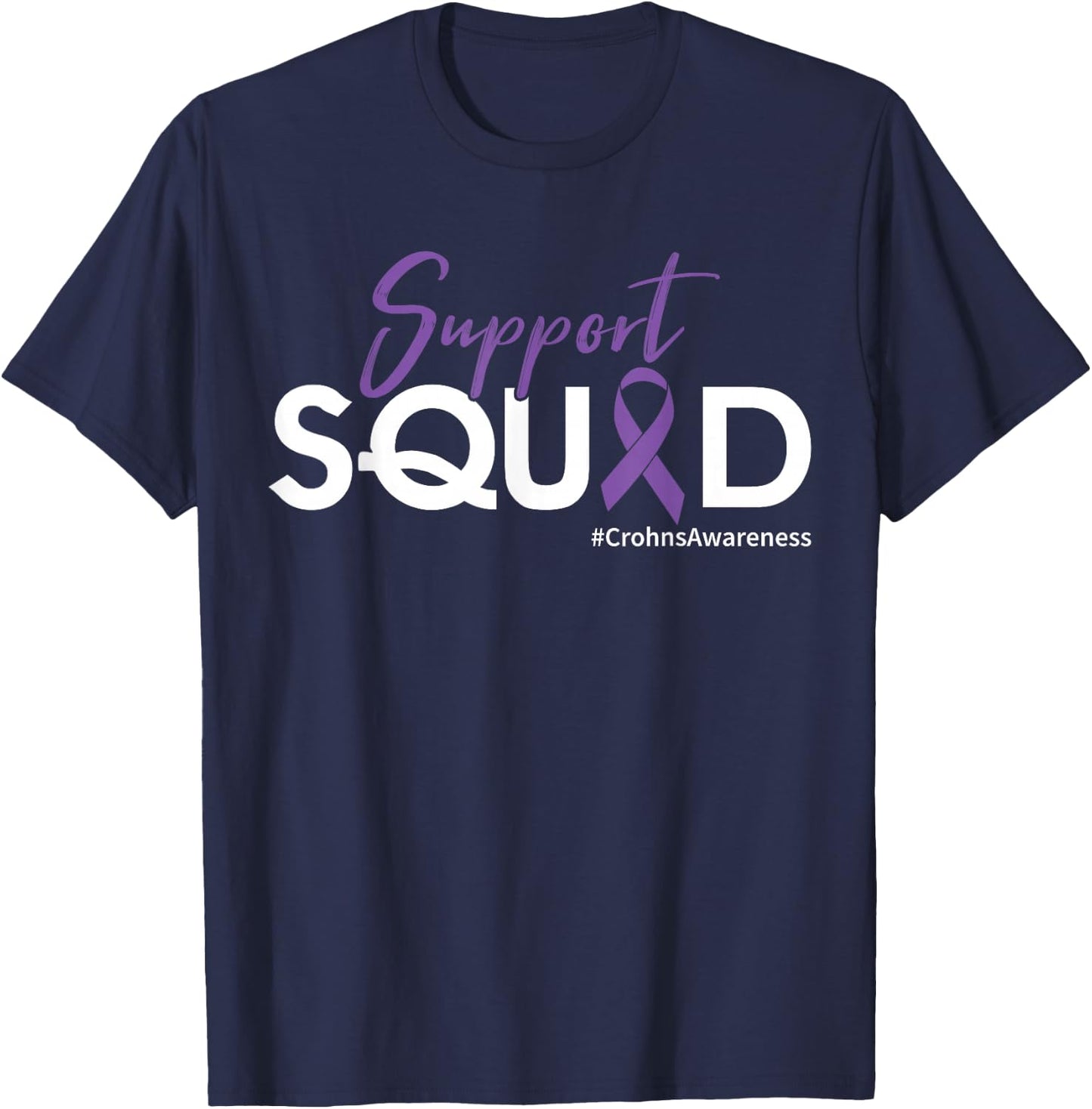 Support Squad - Crohn's Disease T-Shirt - T-Shirt | Navy