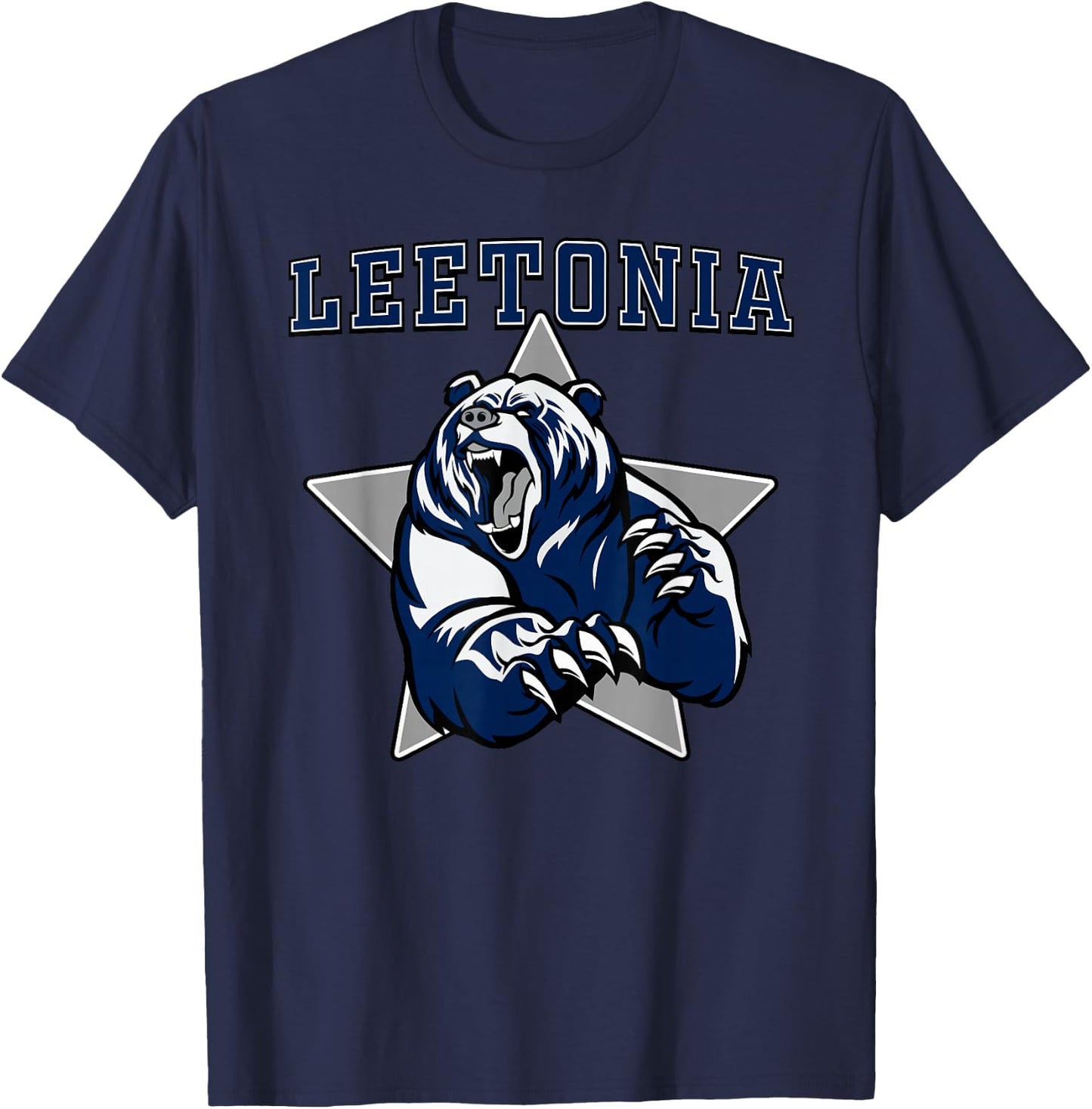 Leetonia Bears High School Team Spirit T-Shirt - T-Shirt | Navy
