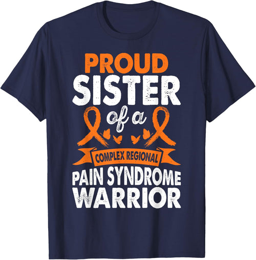 Sister Of CRPS Warrior Awareness Month Orange Ribbon