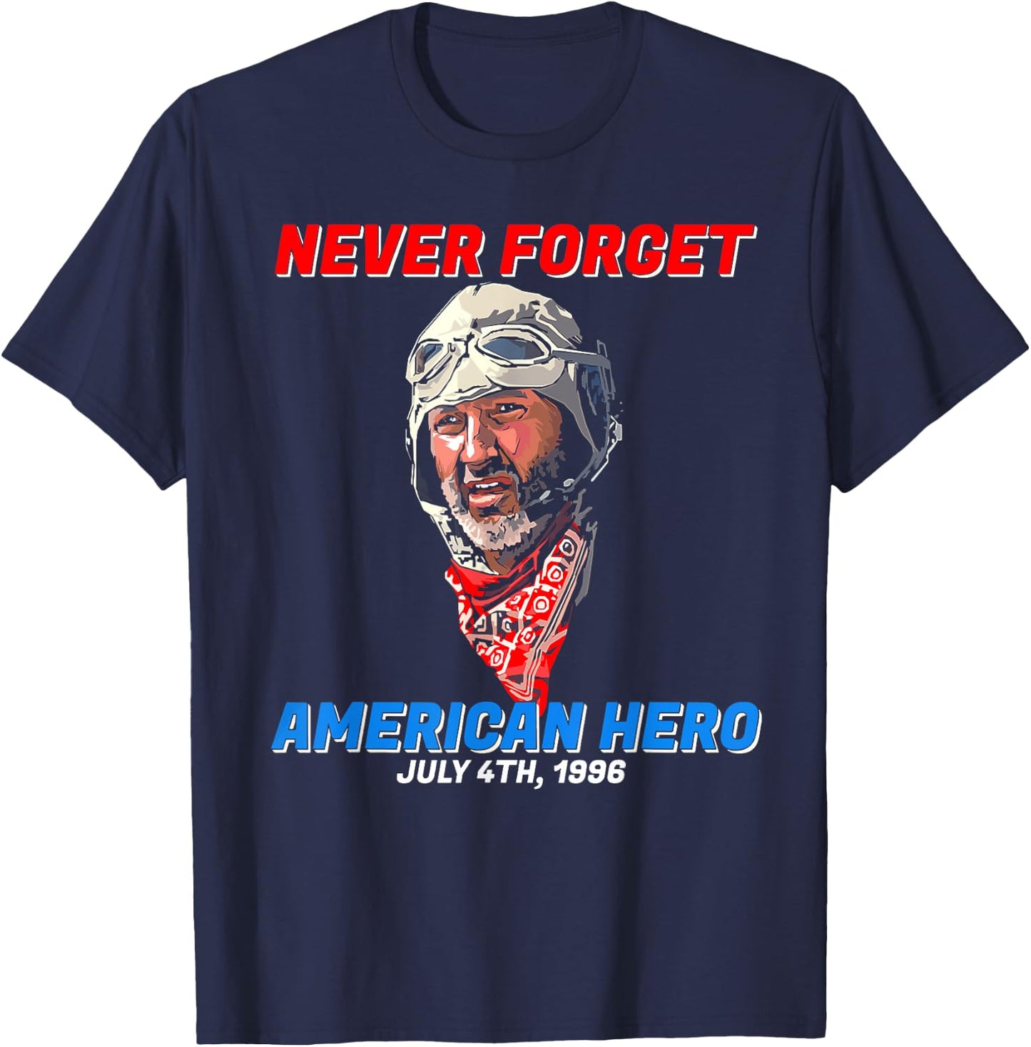 Never Forget American Hero Independence Day Men T-Shirt - T-Shirt | Navy