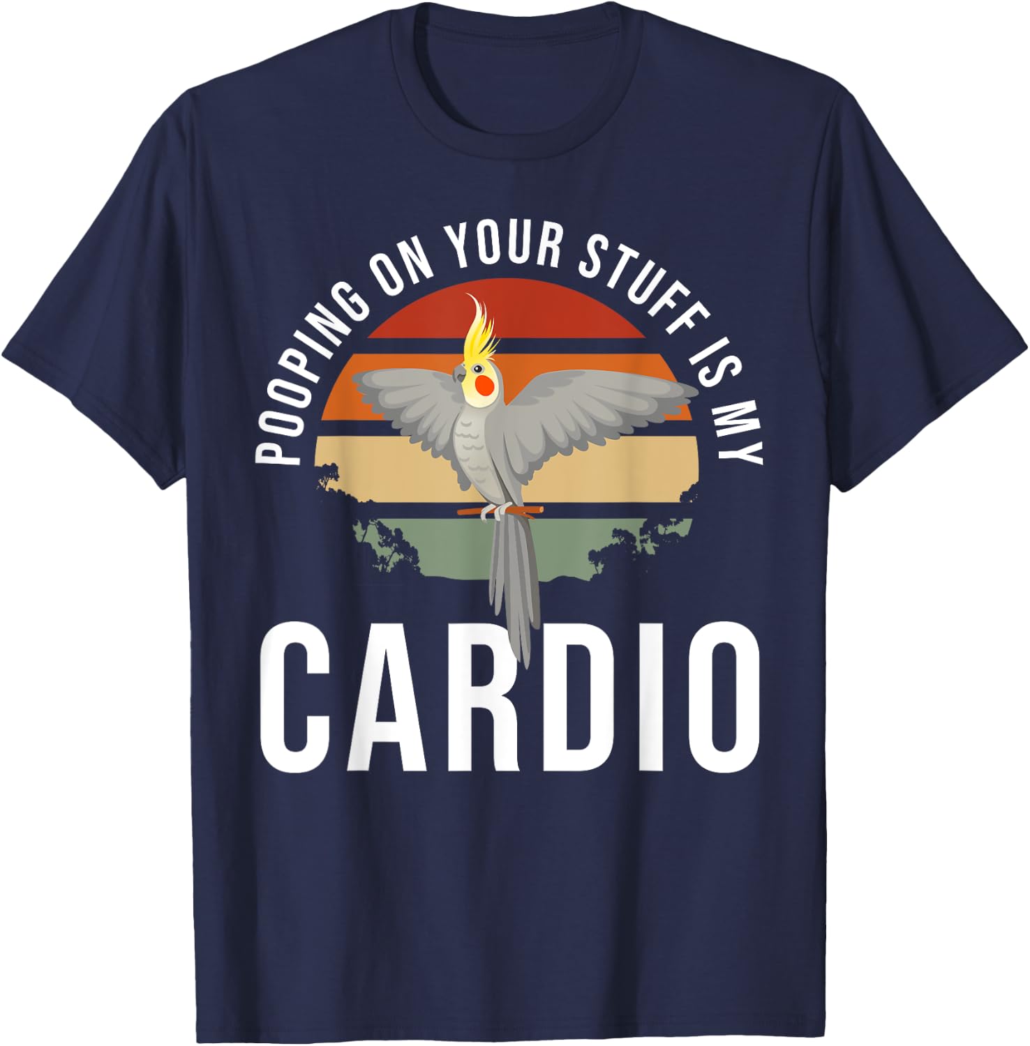 Cockatiel Owner Bird Lover Funny Cockatiel T-Shirt - T-Shirt | Navy