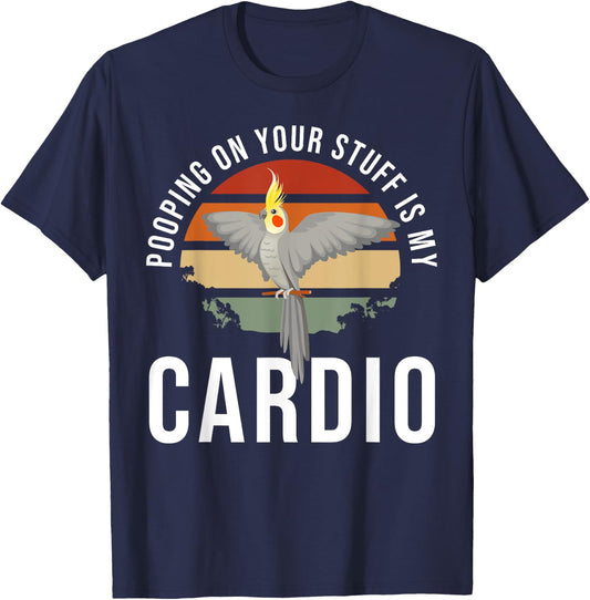 Cockatiel Owner Bird Lover Funny Cockatiel T-Shirt - T-Shirt | Navy
