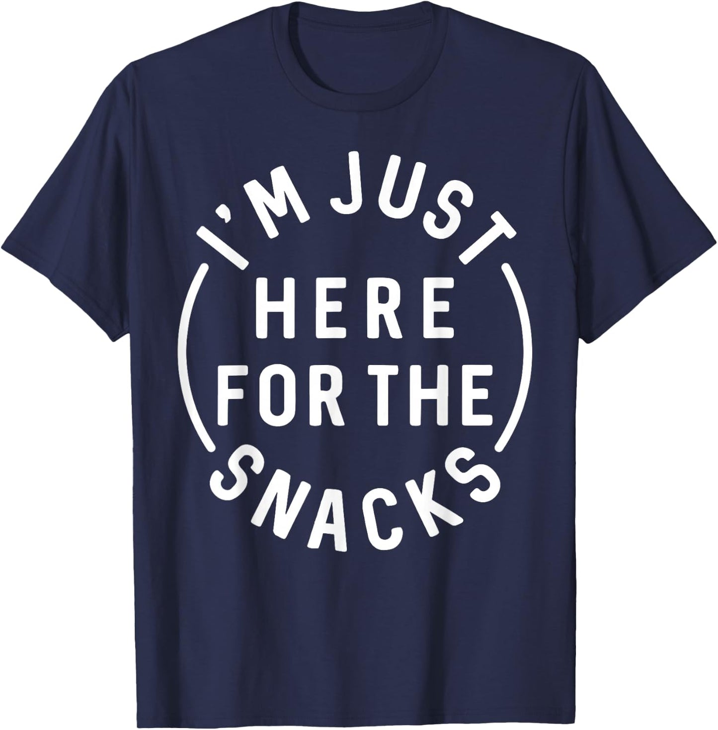 I'm Just Here For The Snacks Toddler Kids T-Shirt - T-Shirt | Navy