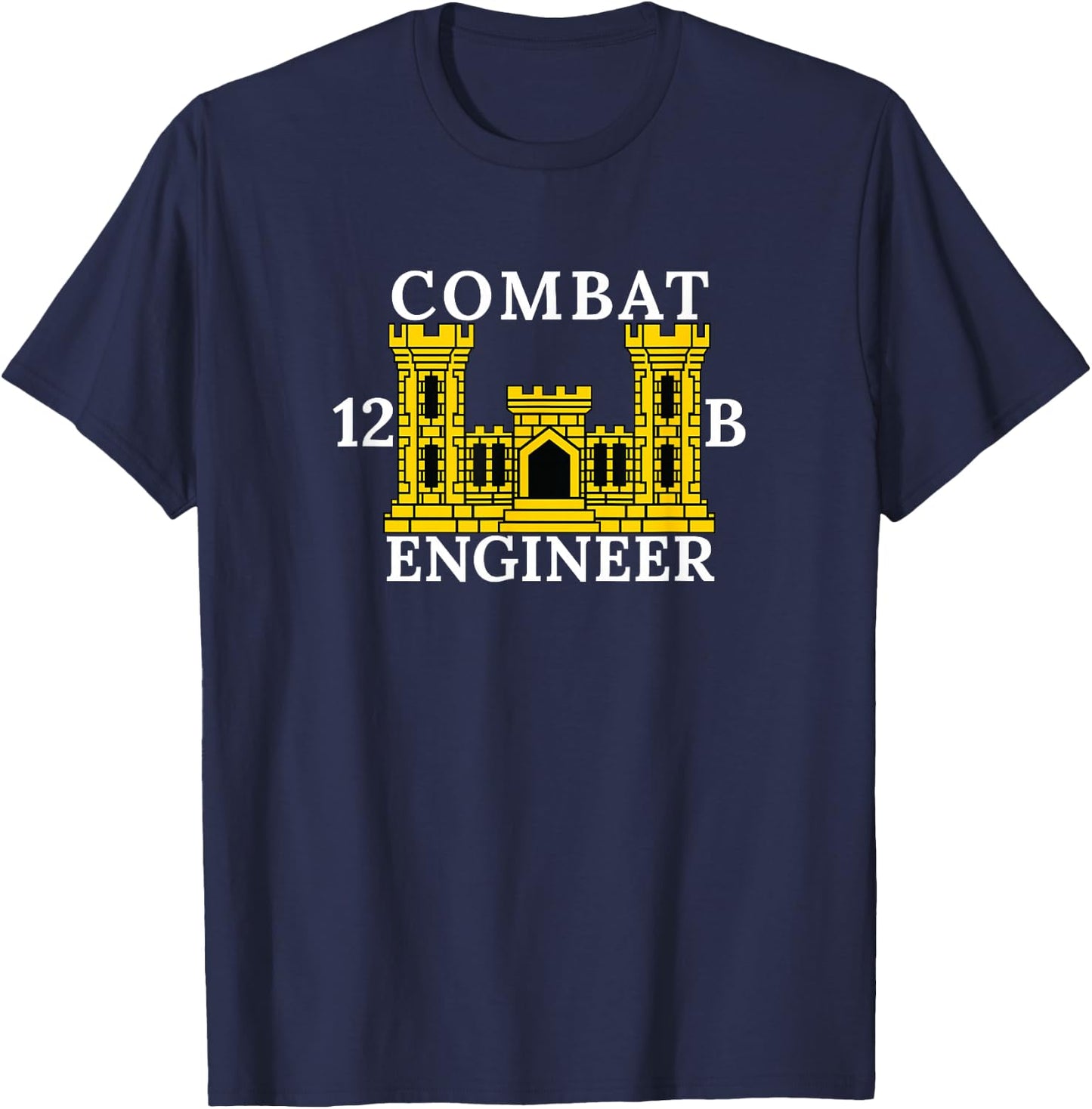 US Army Combat Engineer 12B T-Shirt - T-Shirt | Navy