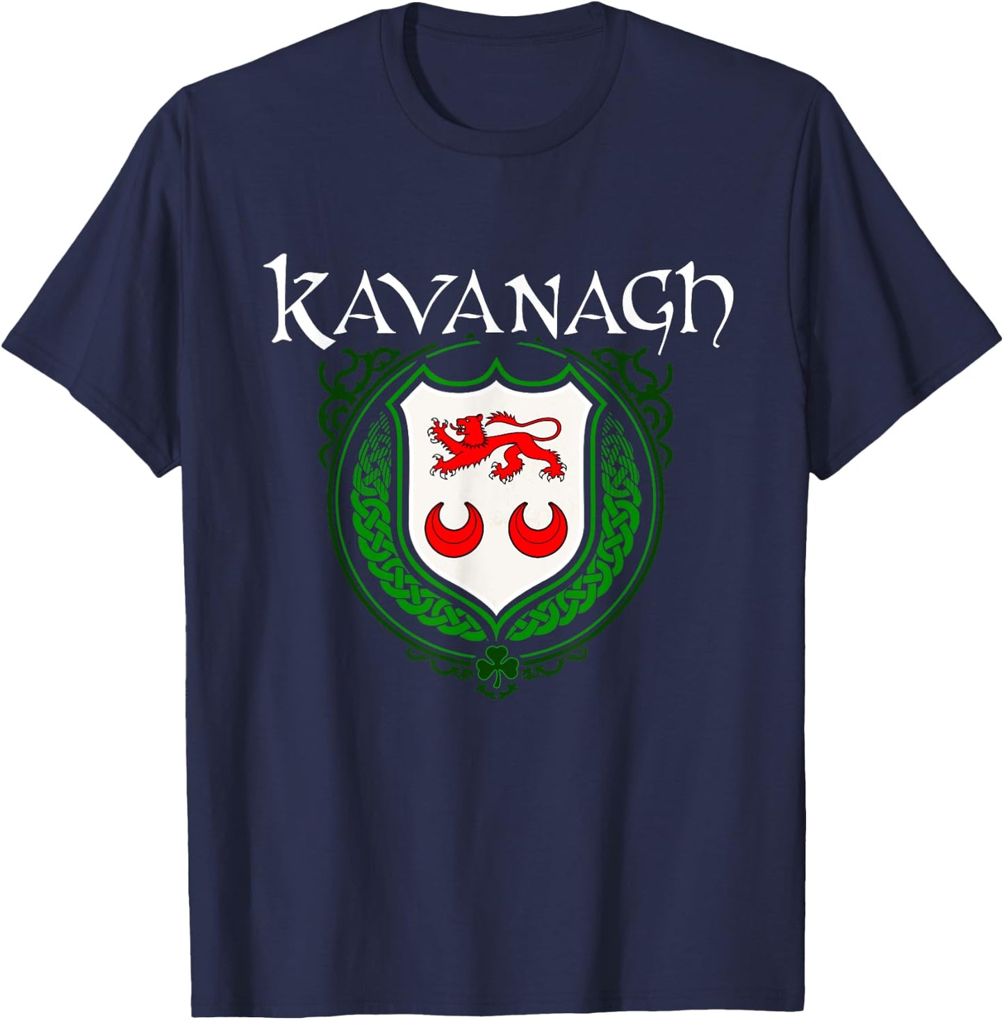 Kavanagh Surname Irish Clan Tartan Badge Ireland T-Shirt - T-Shirt | Navy