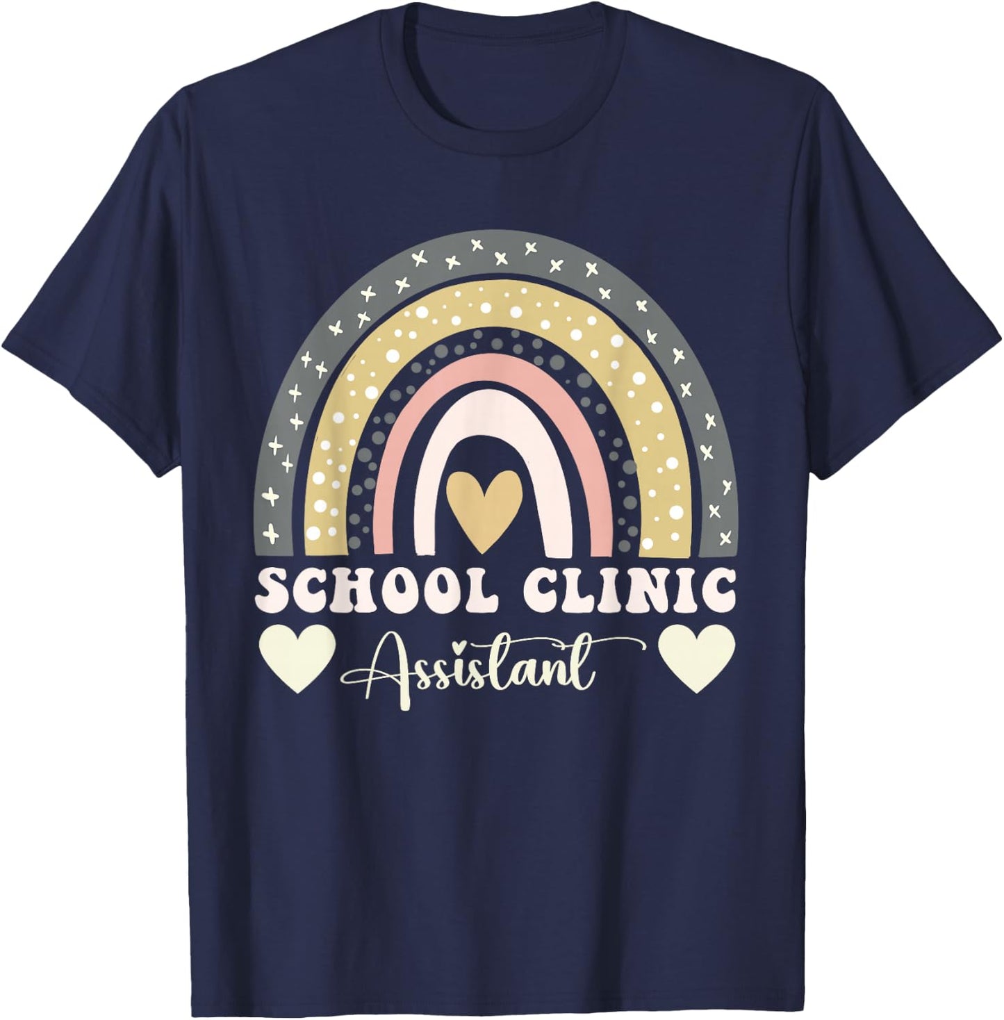 School Nurse Appreciation Week School Clinic Assistant T-Shirt - T-Shirt | Navy