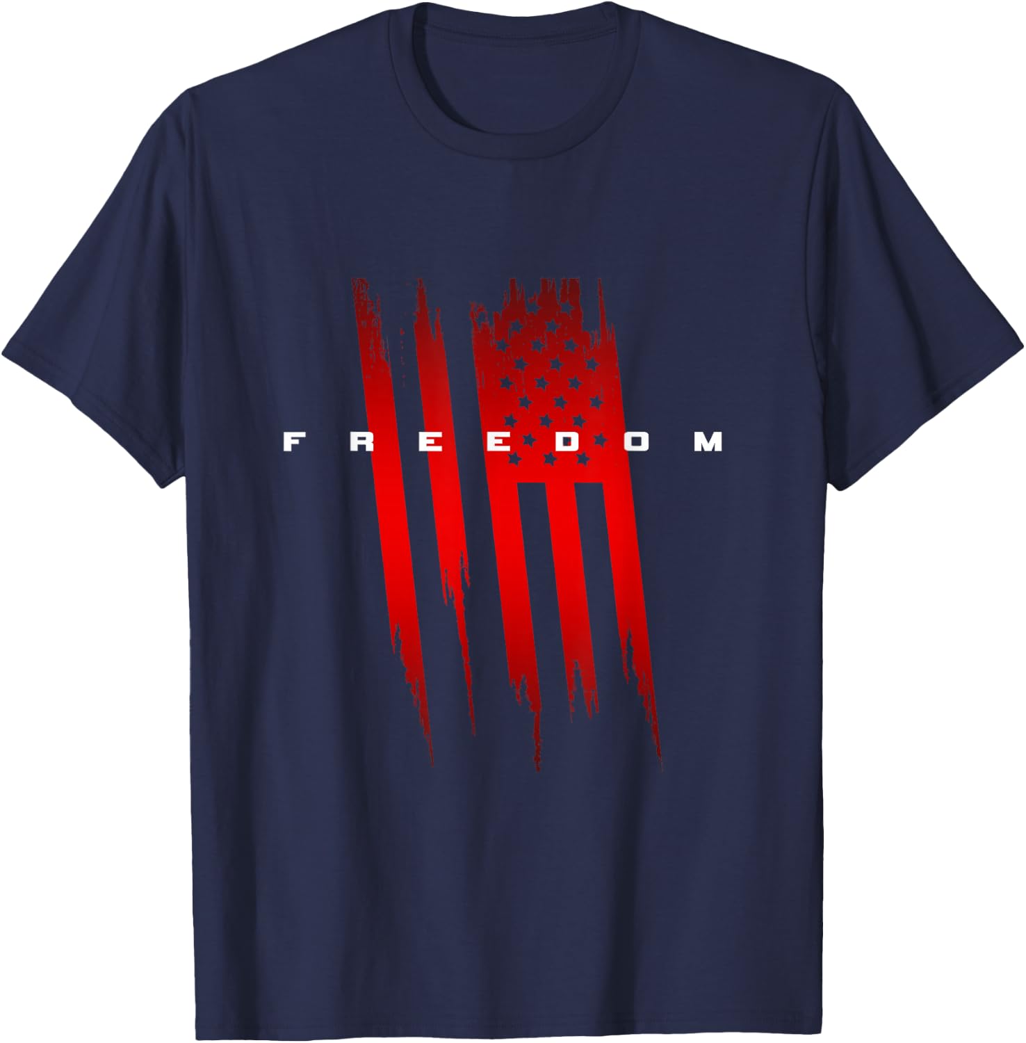 Freedom American Flag T-Shirt - T-Shirt | Navy