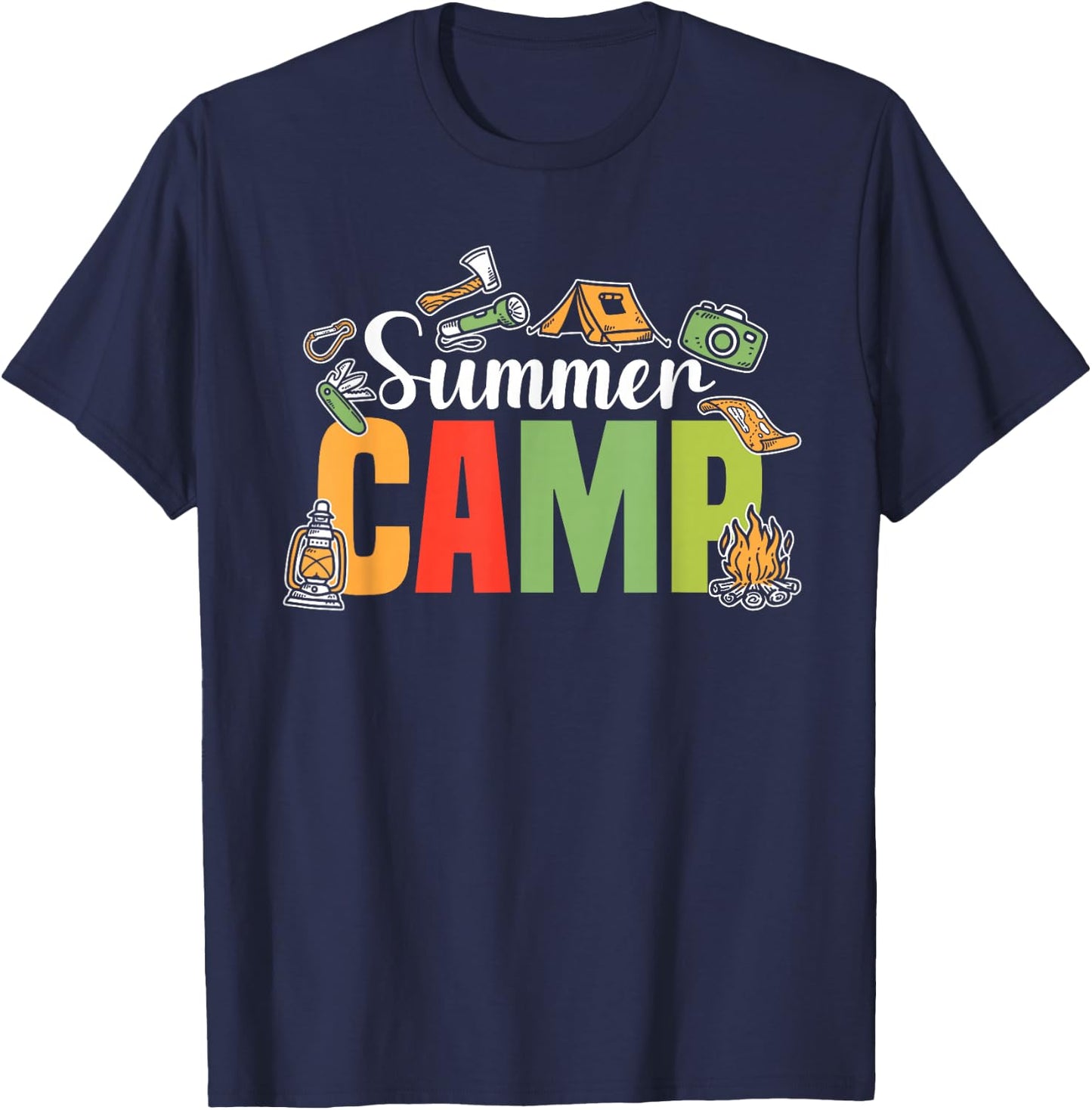 Summer Camp | Director Counselor Gift | Camp Staff T-Shirt - T-Shirt | Navy